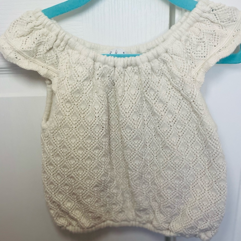 Janie and Jack crotchet blouse